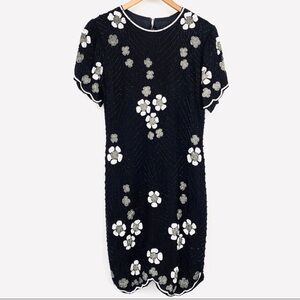 VTG Stenay Silk Bead & Sequin Embellished Dress